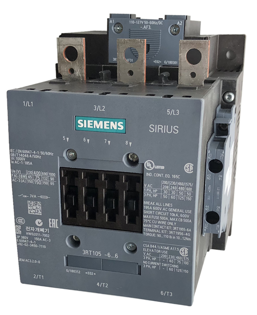 Контактор Siemens 3RT1066-2NF36